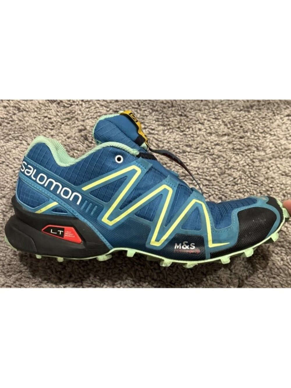 Salomon Women's Speedcross 3 Trail Running Shoes Hiking Size US 8.5 Teal